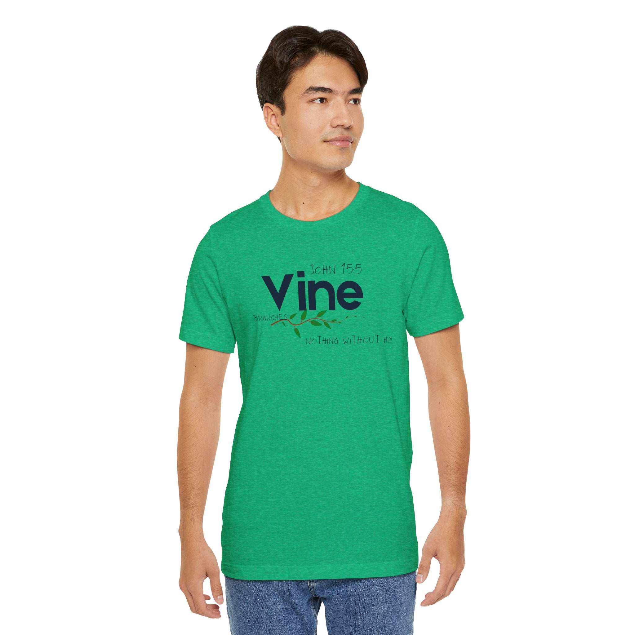 Vine typography tee T-Shirt | botanical vine script graphic
