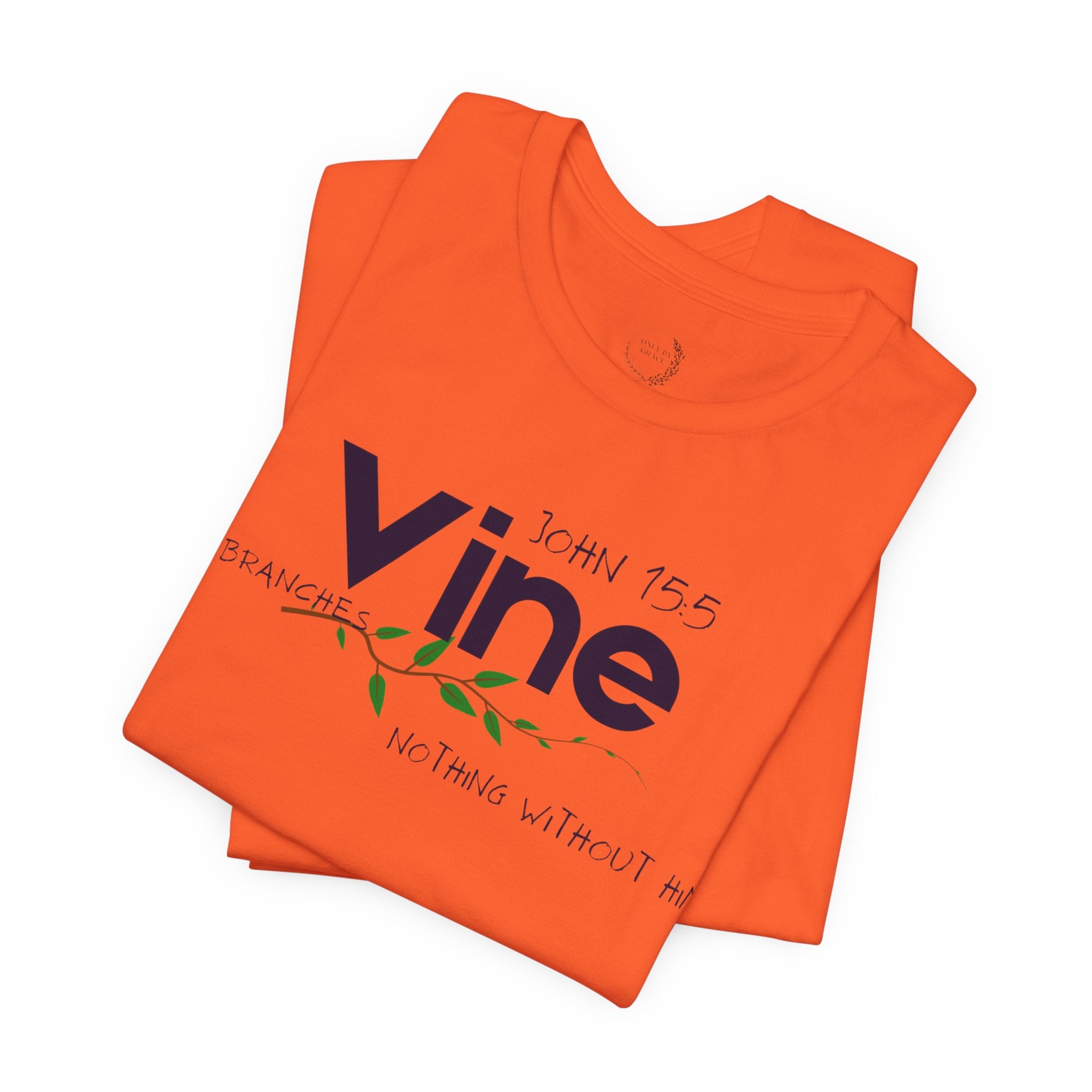 Vine typography tee T-Shirt | botanical vine script graphic