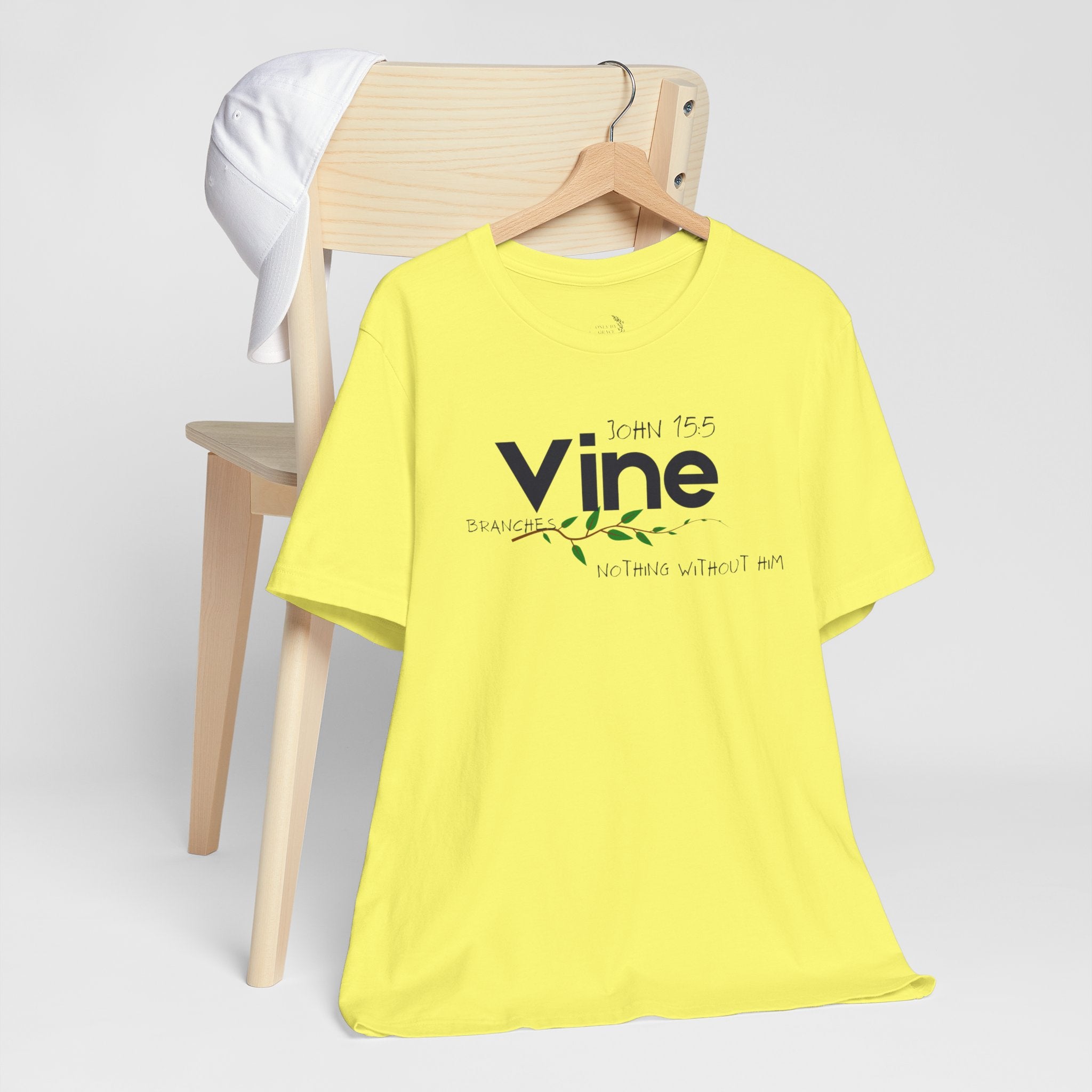 Vine typography tee T-Shirt | botanical vine script graphic