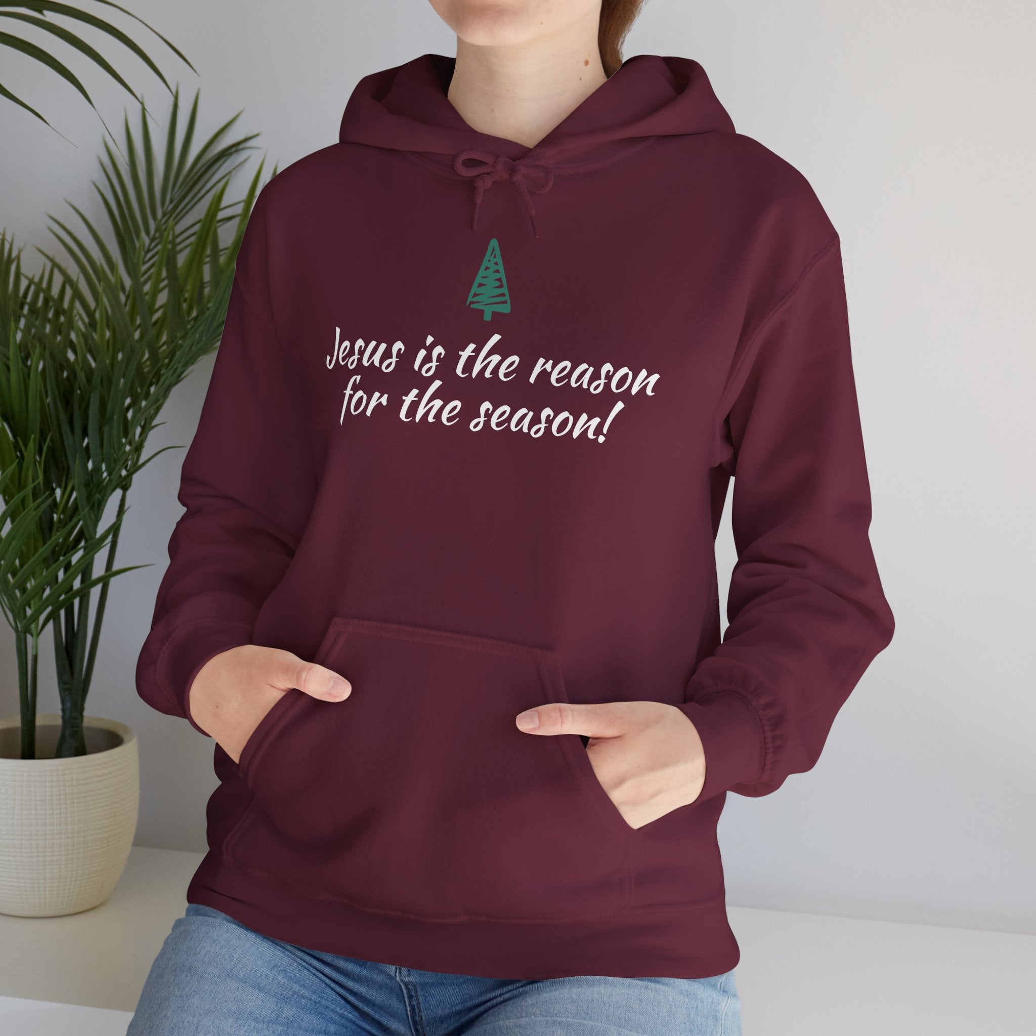 Jesus Is the Reason for the Season Hoodie — Christian Christmas Pullover