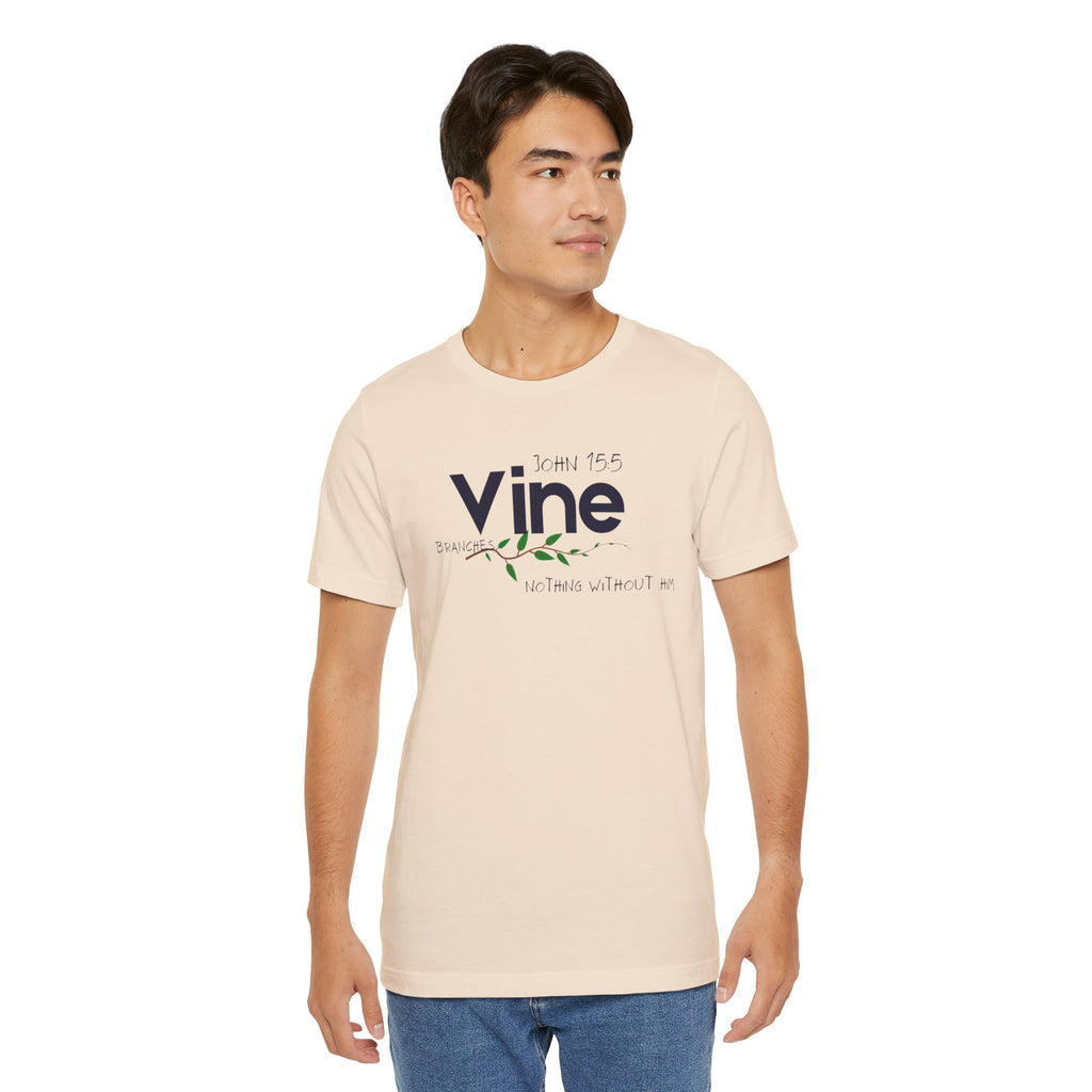 Vine typography tee T-Shirt | botanical vine script graphic
