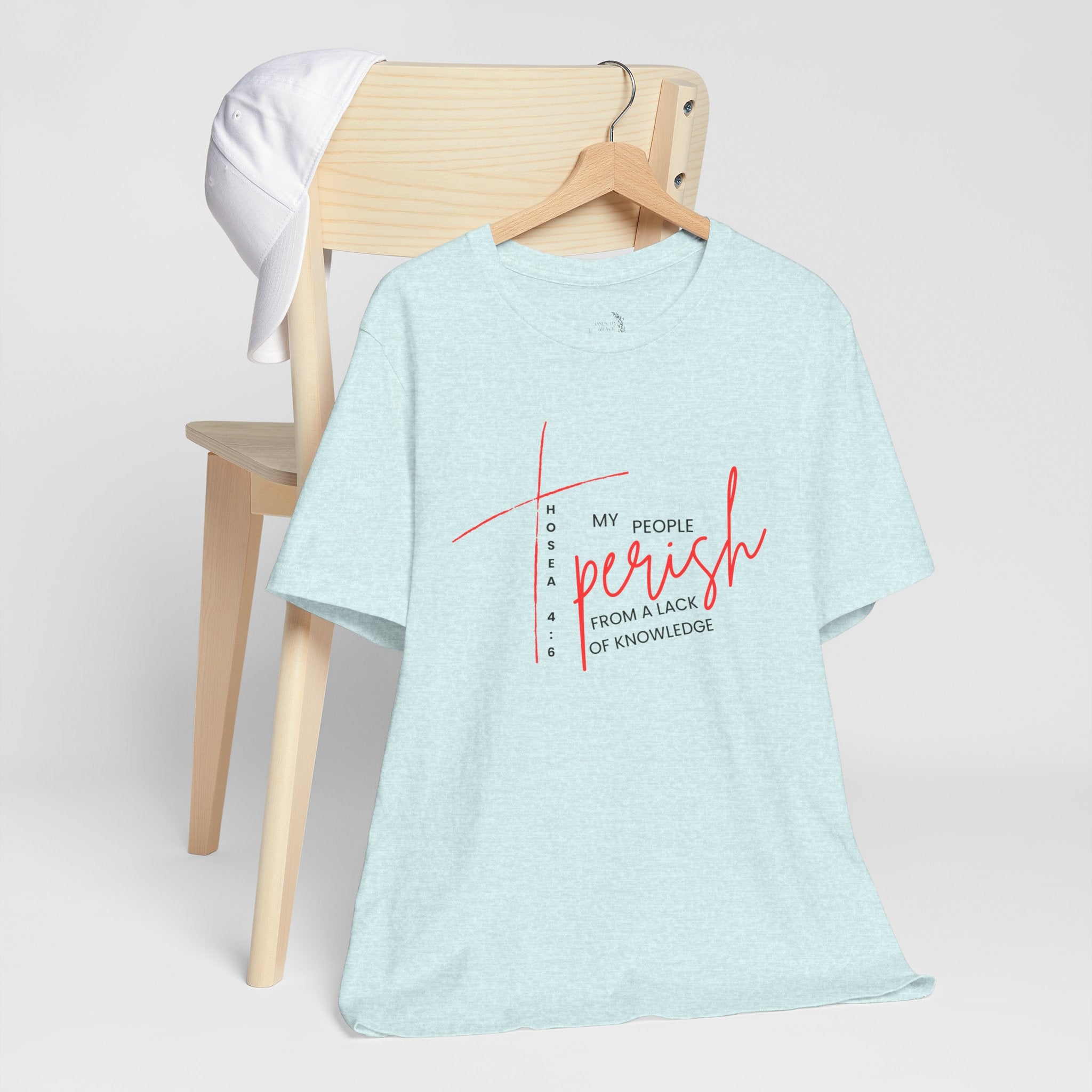 Faith Graphic Tee — "My People Perish from a Lack of Knowledge"