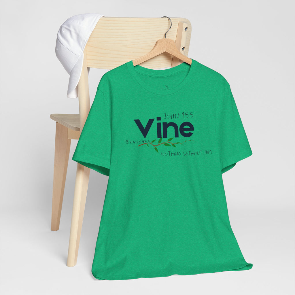 Vine typography tee T-Shirt | botanical vine script graphic