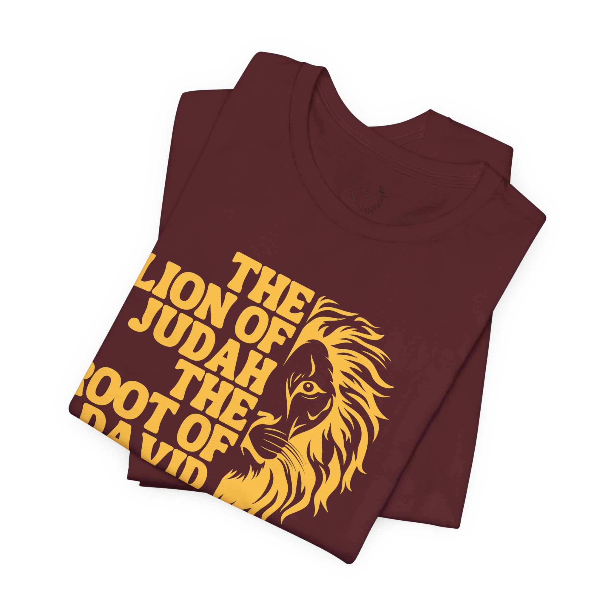 Lion of Judah T‑Shirt — "The Lion of Judah The Root of David Has Triumphed" Christian Graphic Tee