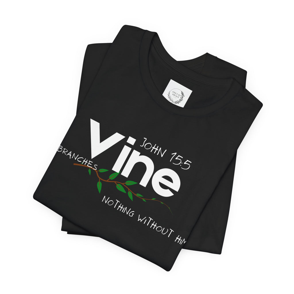 Vine typography tee T-Shirt | botanical vine script graphic