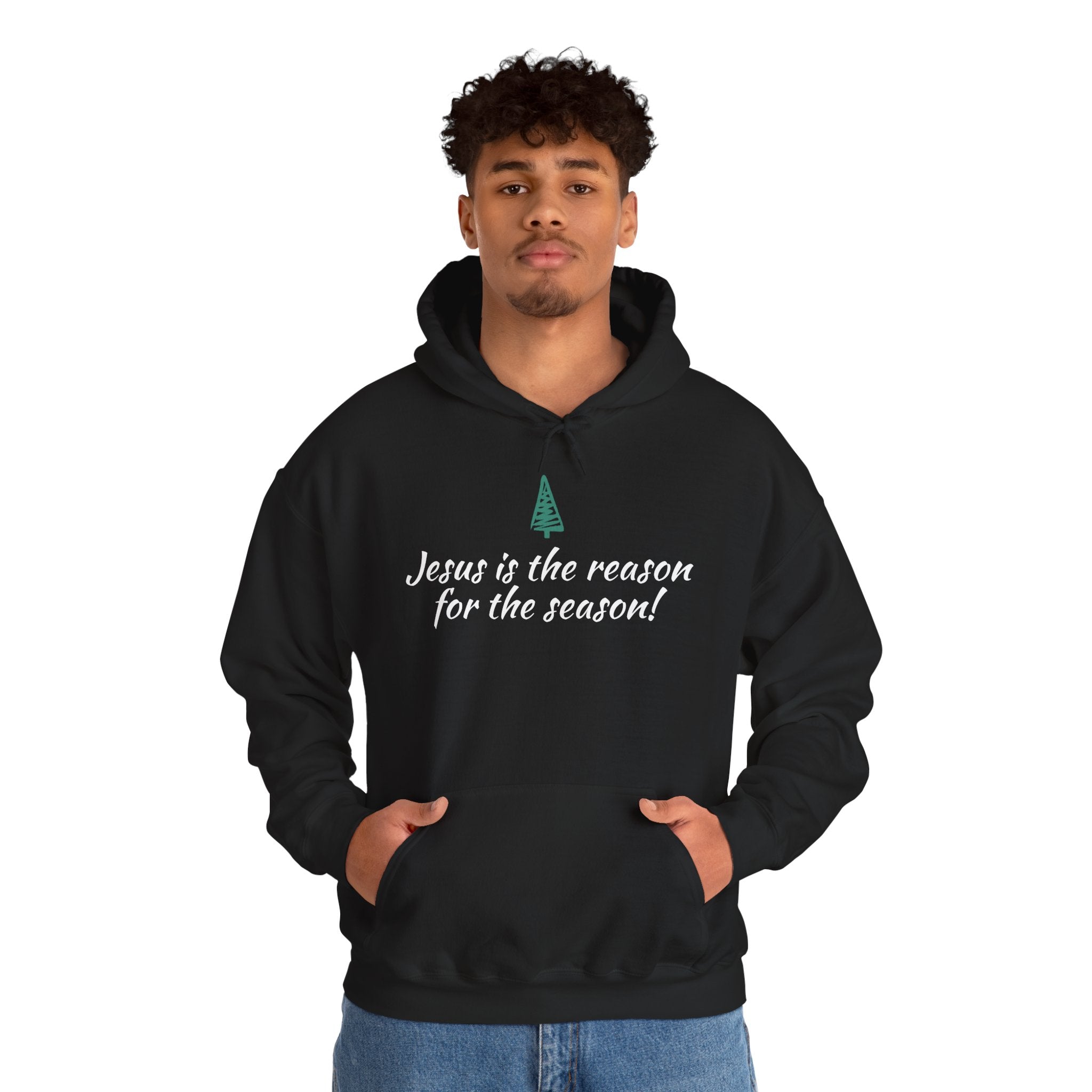 Jesus Is the Reason for the Season Hoodie — Christian Christmas Pullover