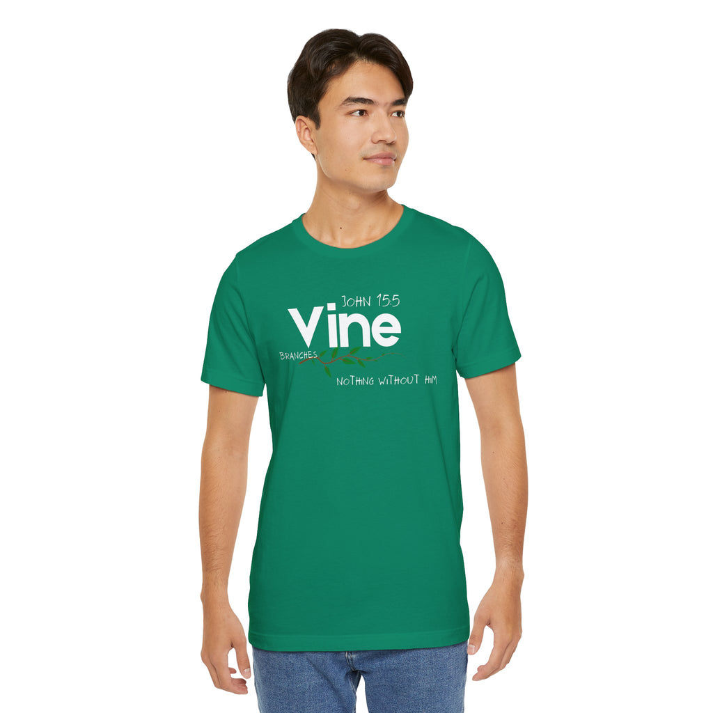 Vine typography tee T-Shirt | botanical vine script graphic