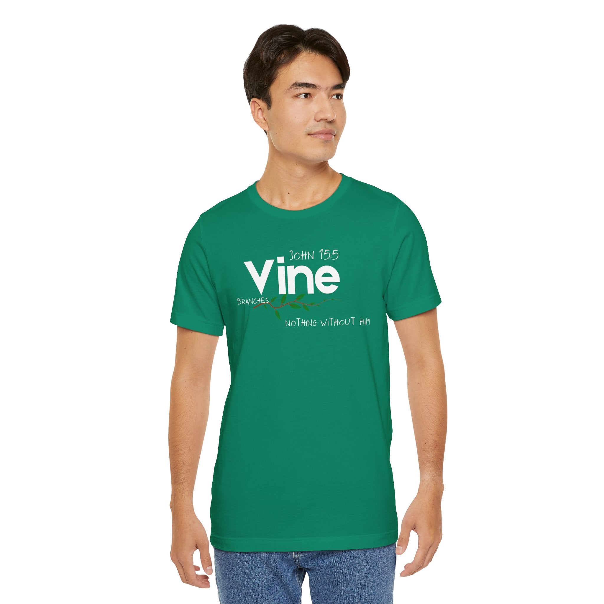 Vine typography tee T-Shirt | botanical vine script graphic