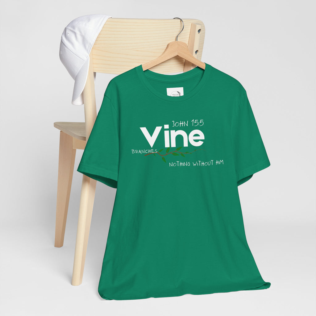 Vine typography tee T-Shirt | botanical vine script graphic