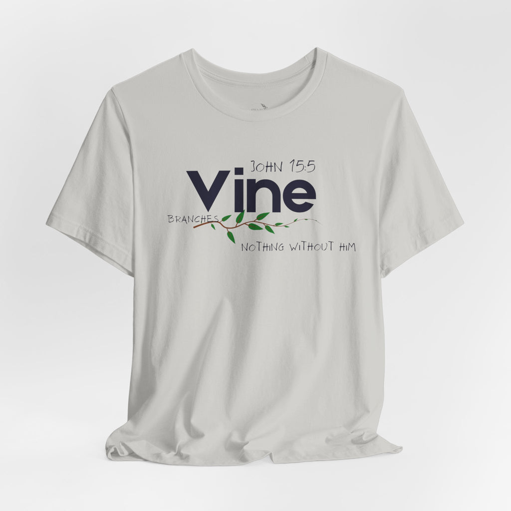 Vine typography tee T-Shirt | botanical vine script graphic