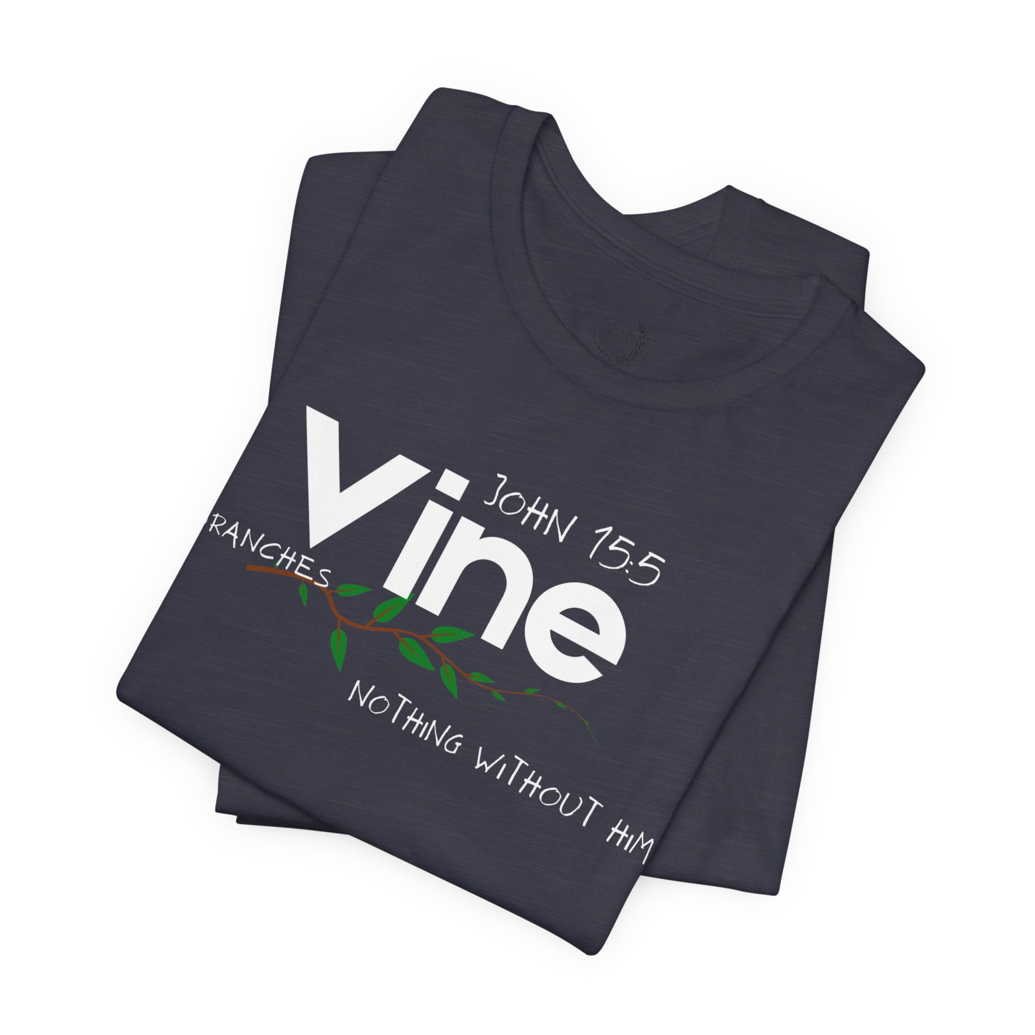 Vine typography tee T-Shirt | botanical vine script graphic