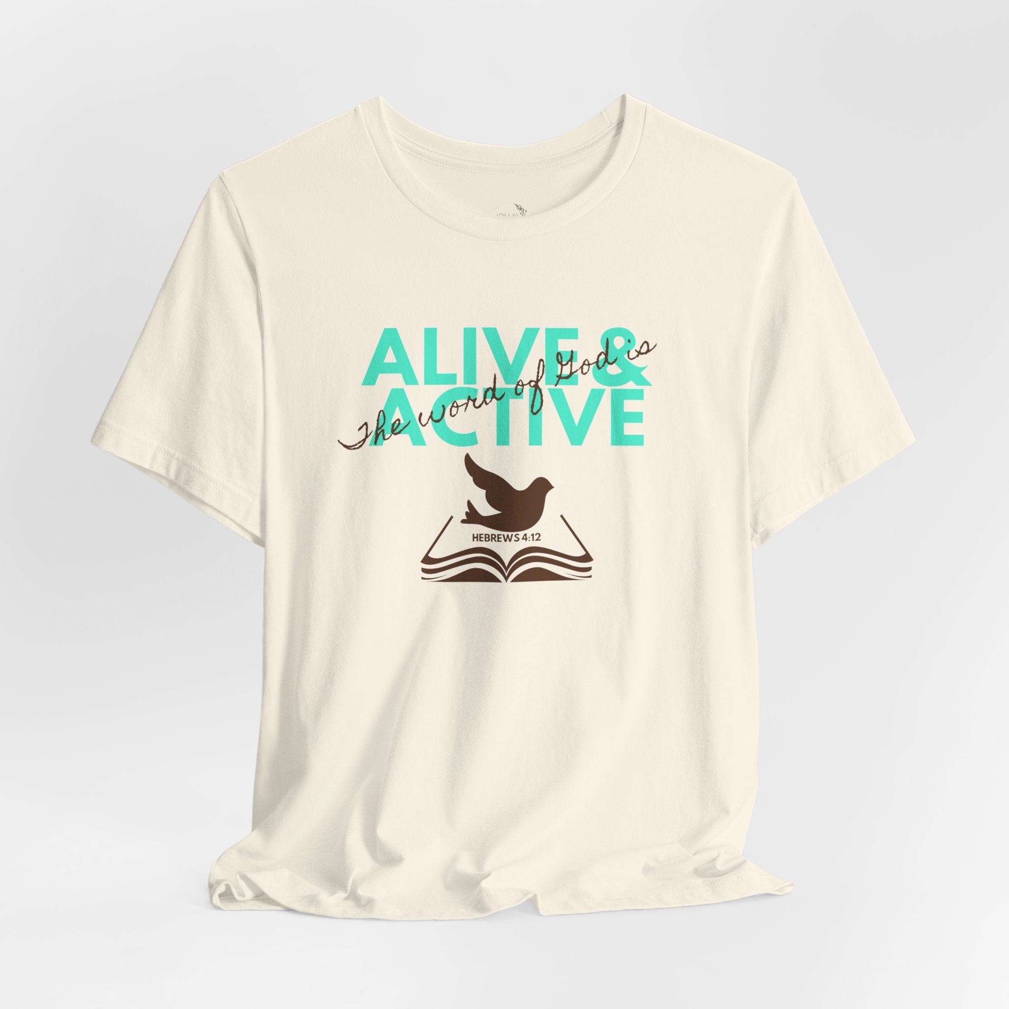 Alive & Active sword wings T-Shirt | Hebrews 4:12 scripture design