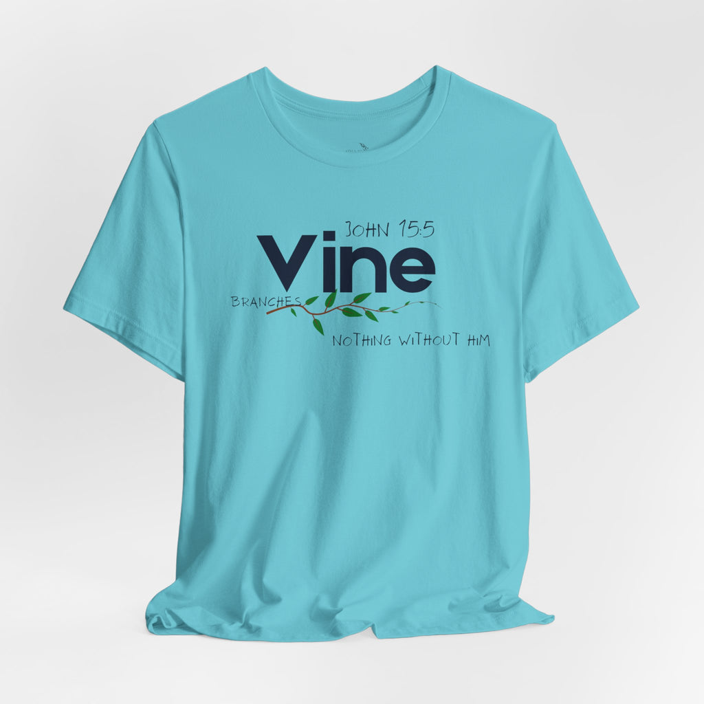 Vine typography tee T-Shirt | botanical vine script graphic