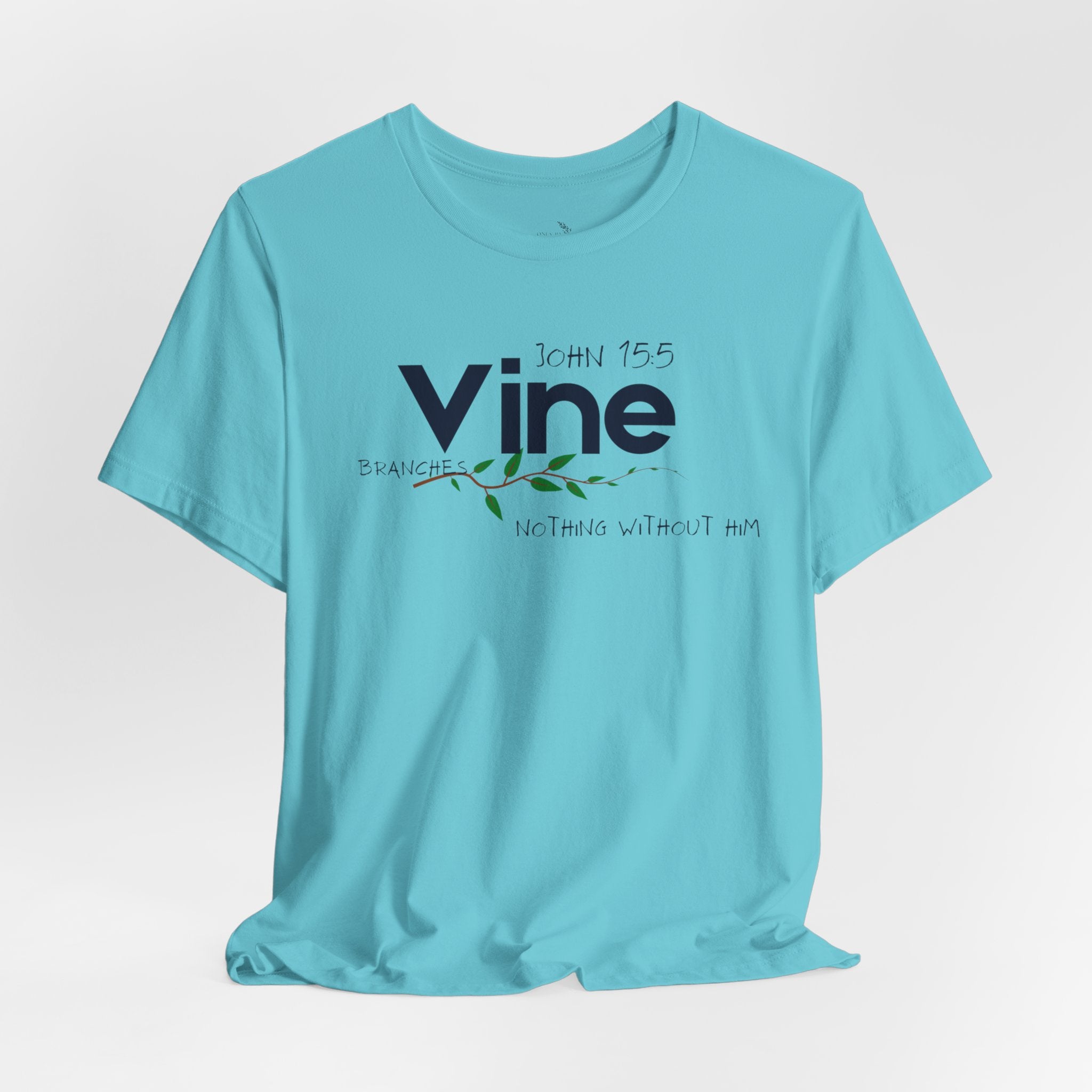 Vine typography tee T-Shirt | botanical vine script graphic