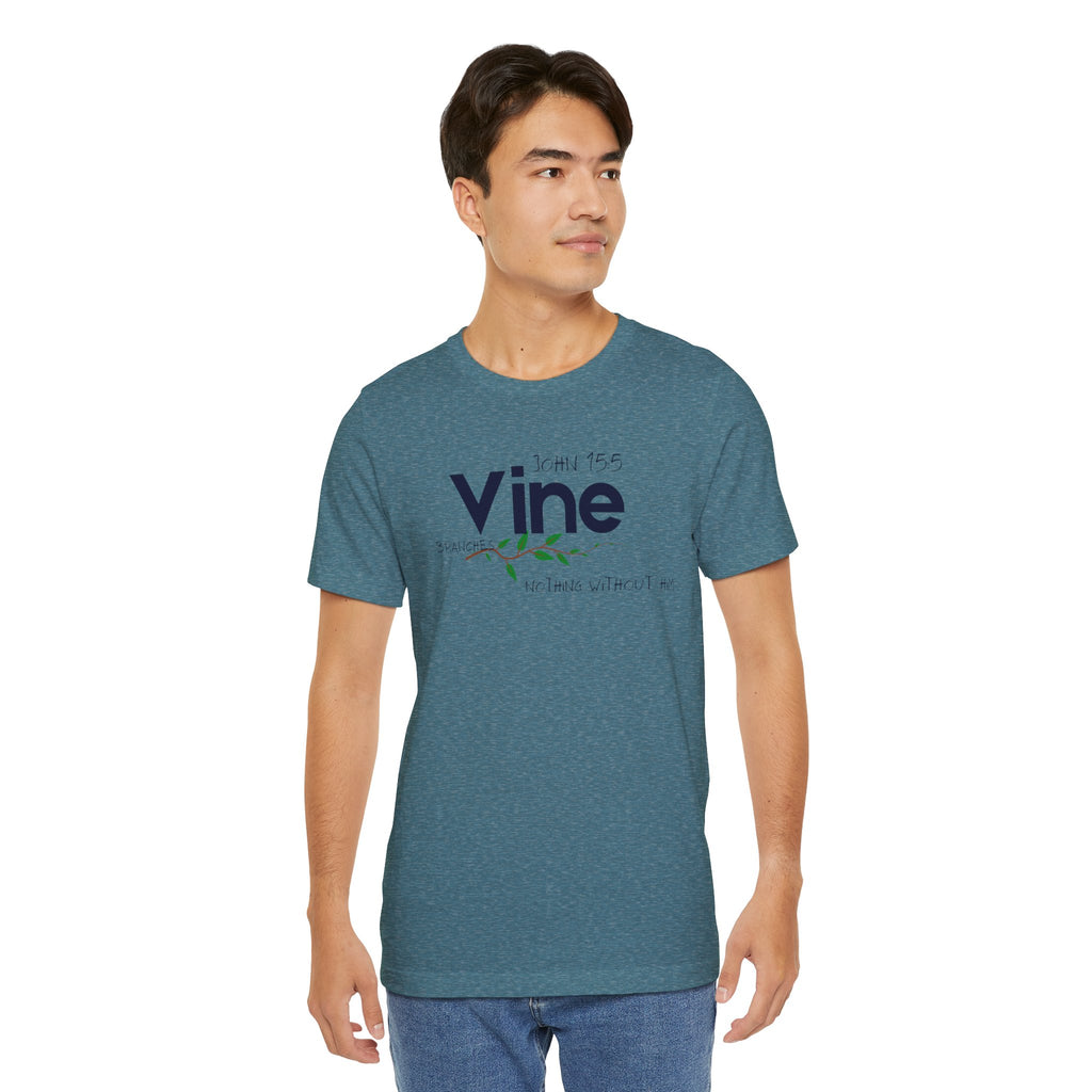Vine typography tee T-Shirt | botanical vine script graphic