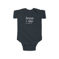 Infant Bodysuit — "Jesus + Me No Plan B" Christian Baby Onesie