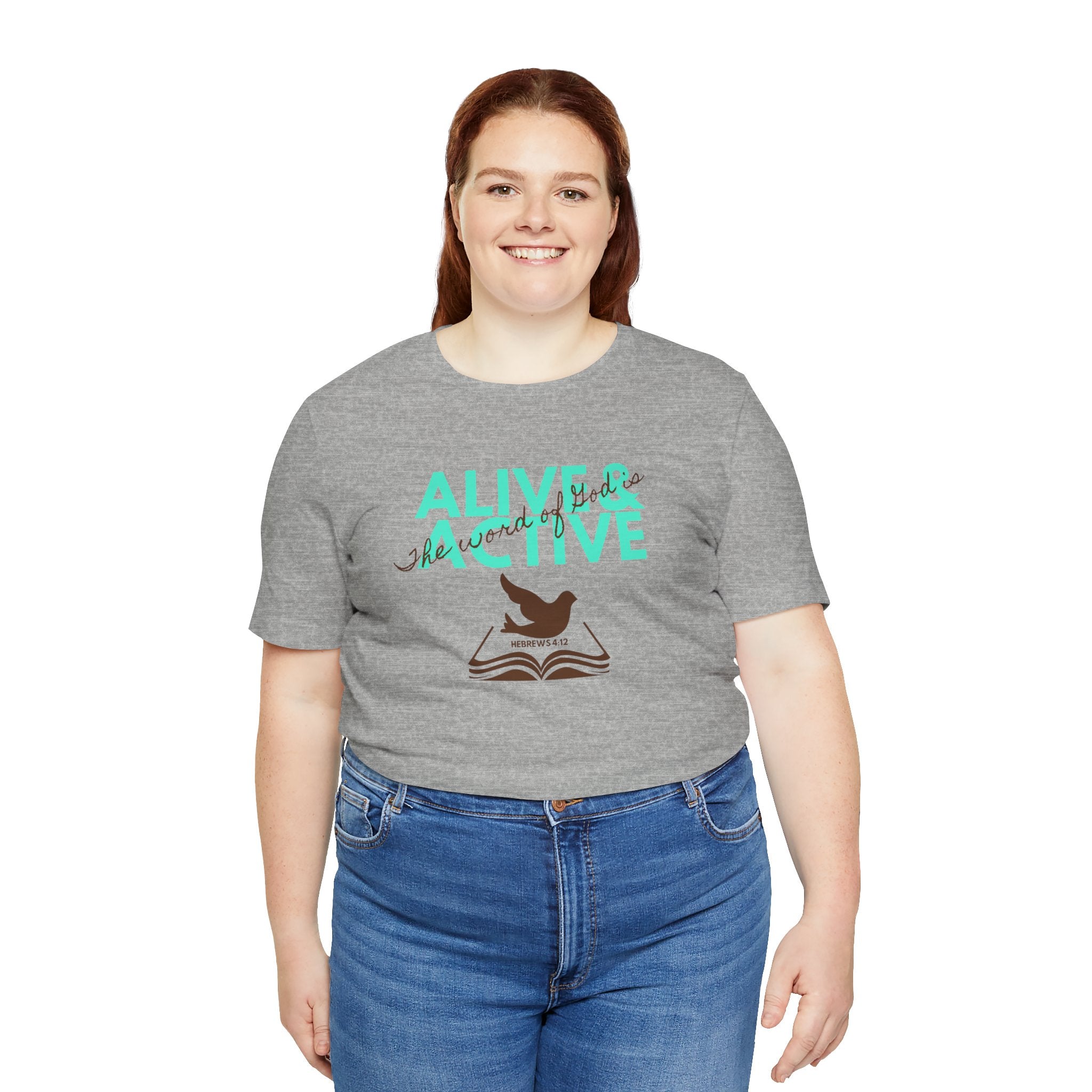 Alive & Active sword wings T-Shirt | Hebrews 4:12 scripture design