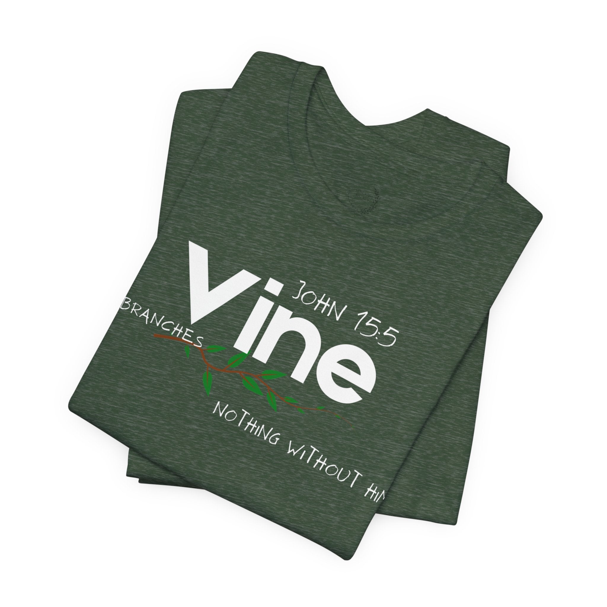 Vine typography tee T-Shirt | botanical vine script graphic