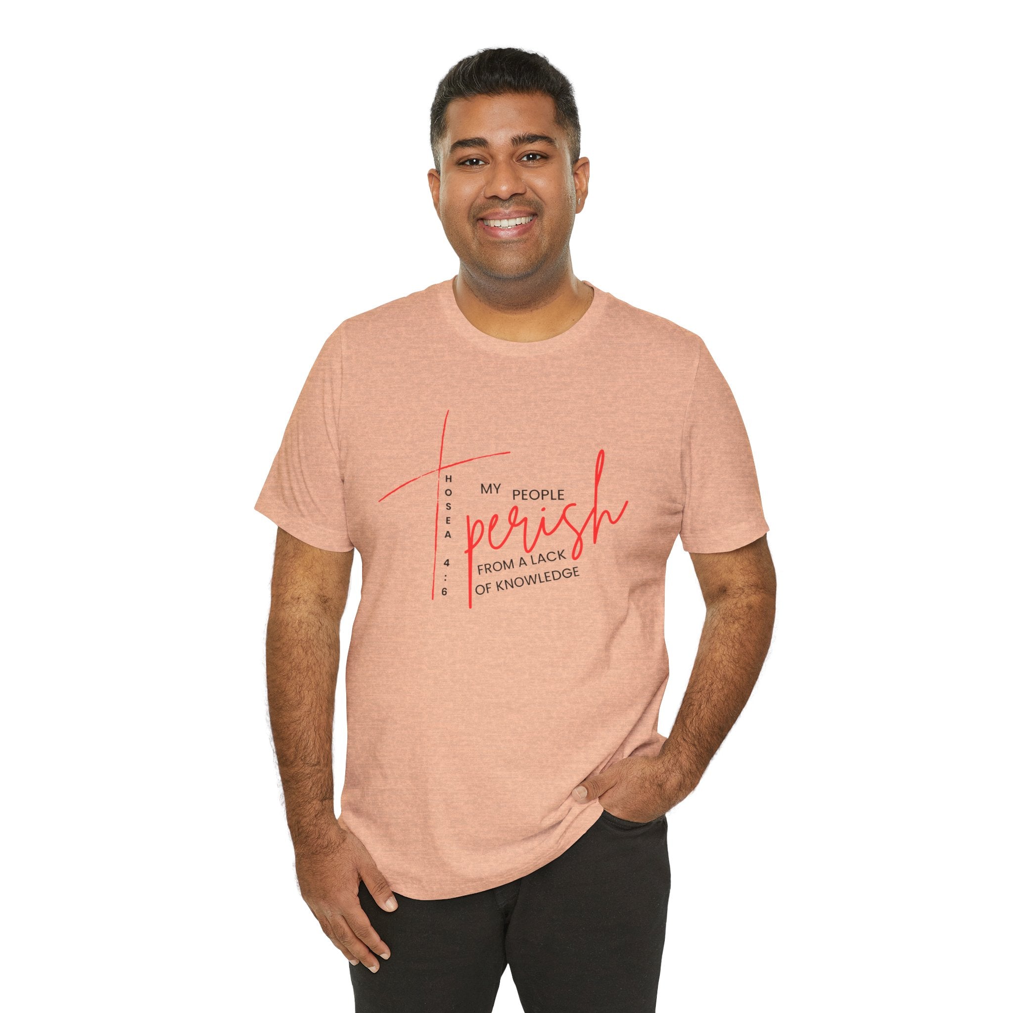 Faith Graphic Tee — "My People Perish from a Lack of Knowledge"