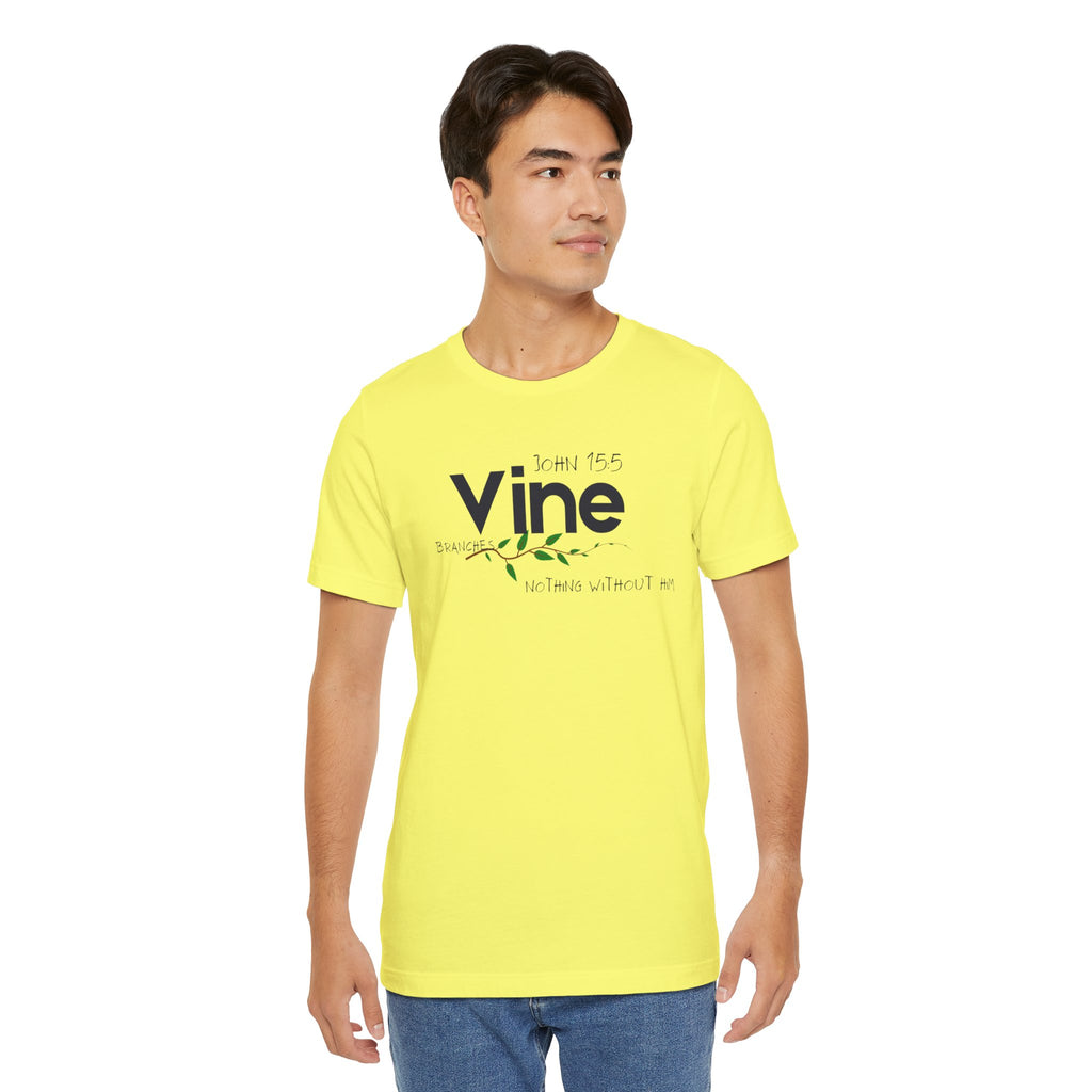 Vine typography tee T-Shirt | botanical vine script graphic