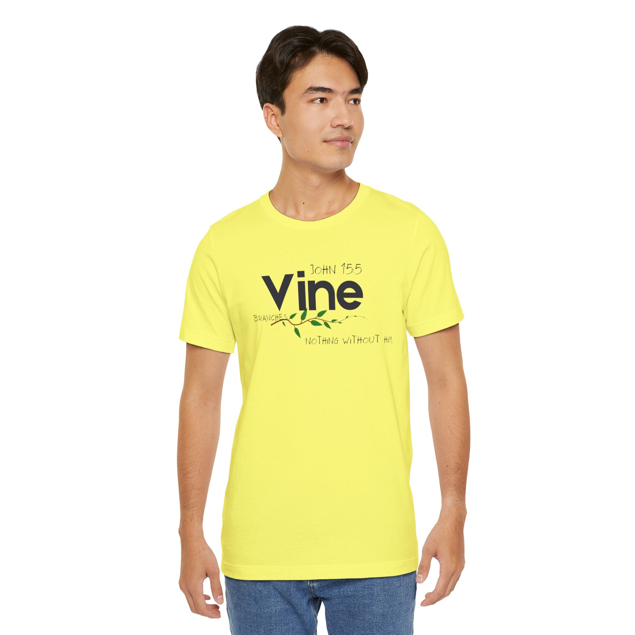 Vine typography tee T-Shirt | botanical vine script graphic