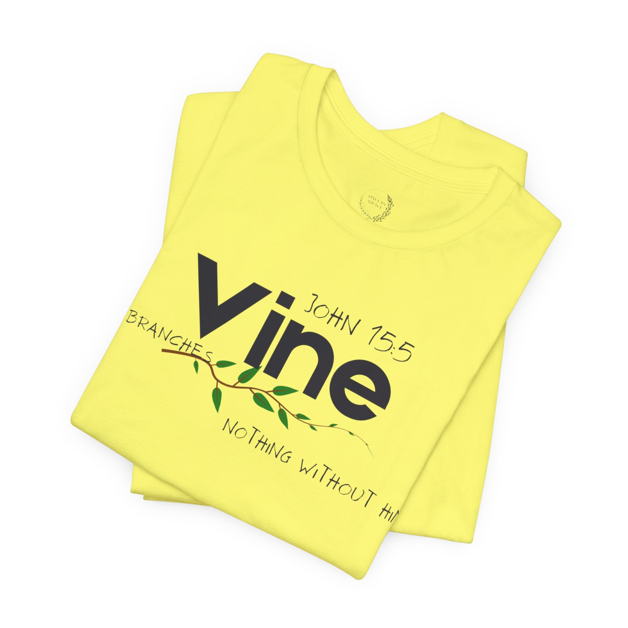 Vine typography tee T-Shirt | botanical vine script graphic
