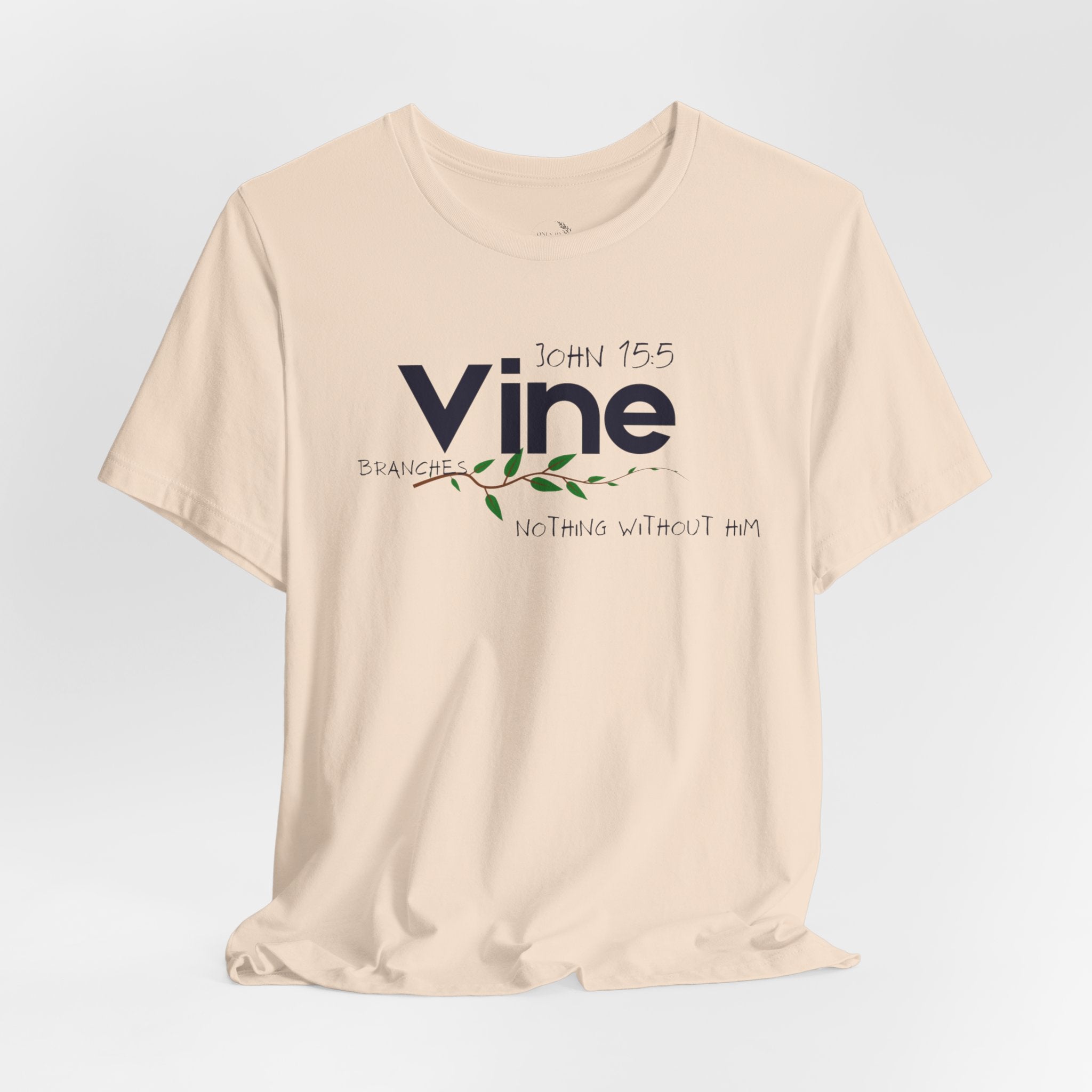 Vine typography tee T-Shirt | botanical vine script graphic