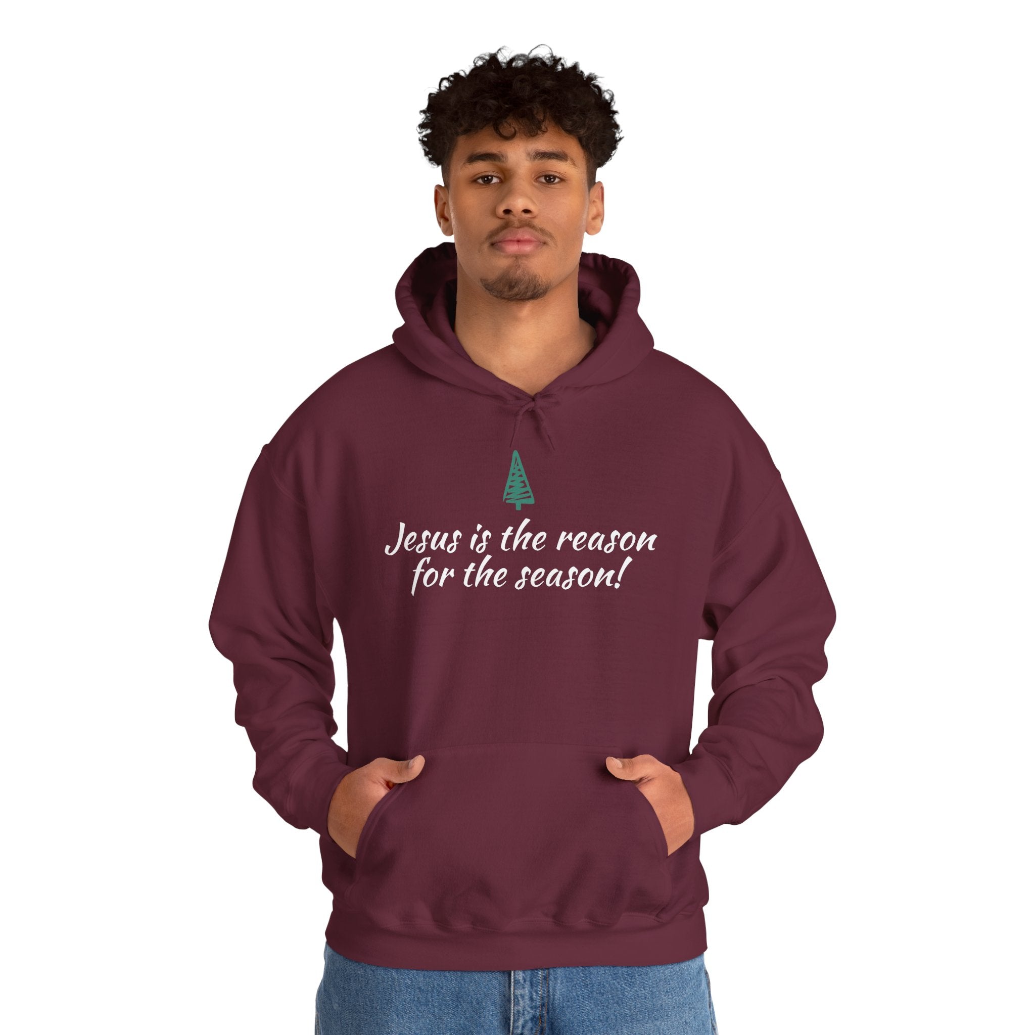 Jesus Is the Reason for the Season Hoodie — Christian Christmas Pullover