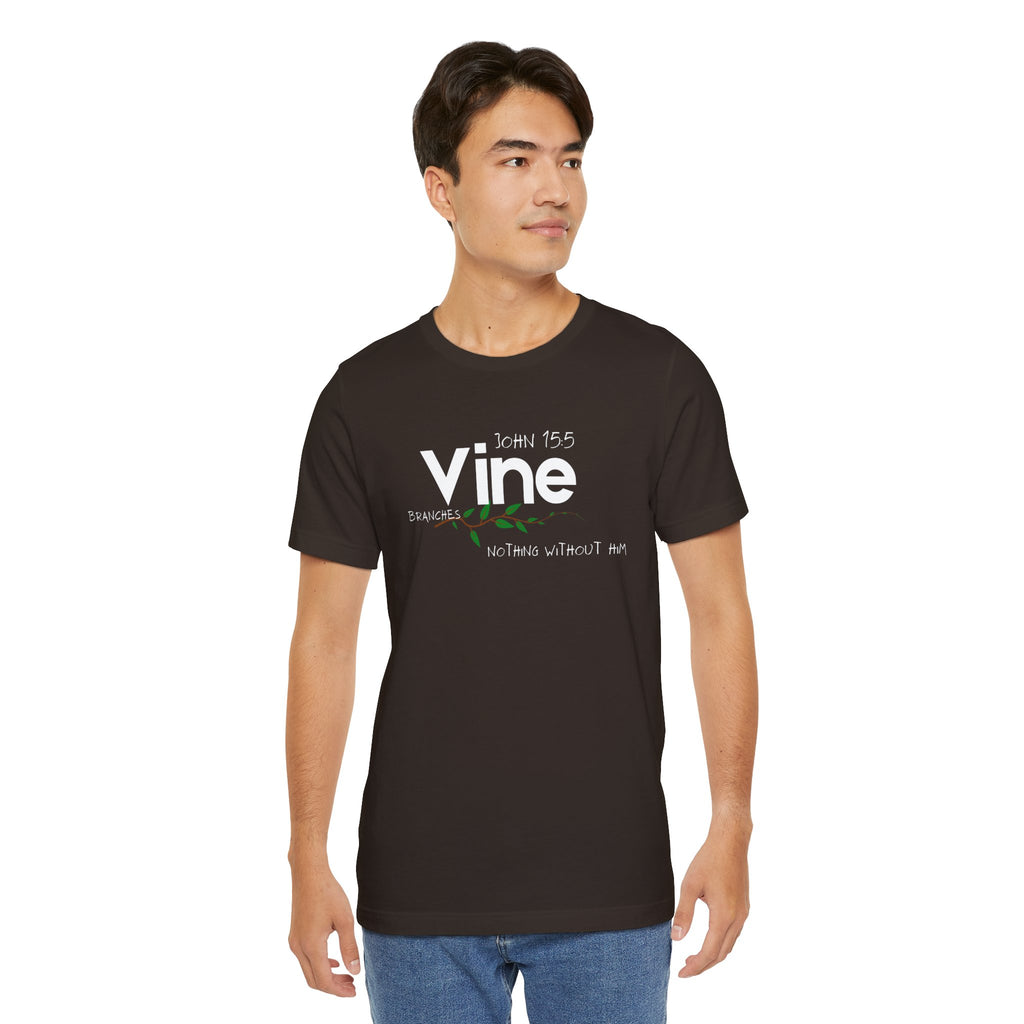 Vine typography tee T-Shirt | botanical vine script graphic