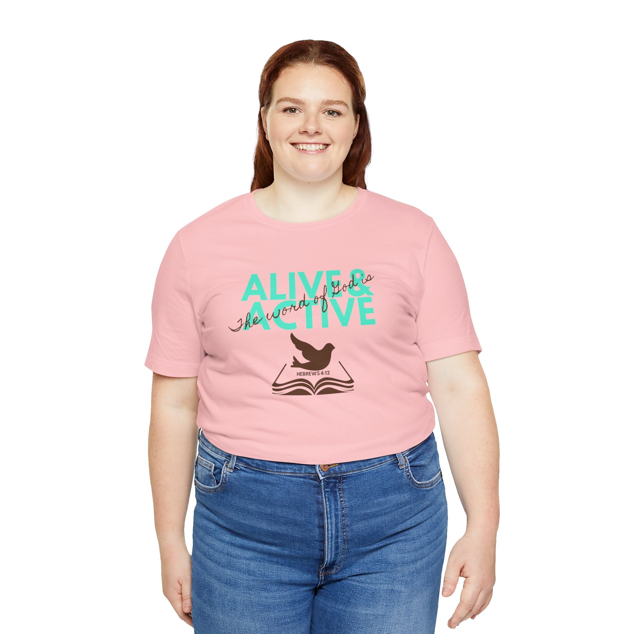 Alive & Active sword wings T-Shirt | Hebrews 4:12 scripture design