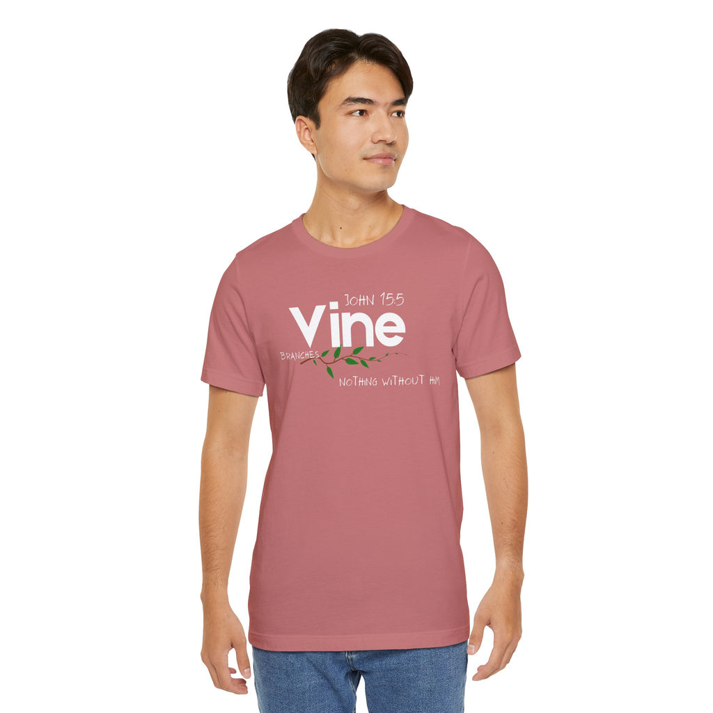 Vine typography tee T-Shirt | botanical vine script graphic