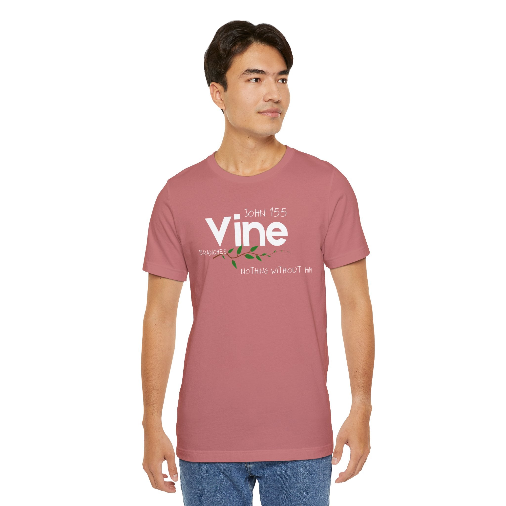 Vine typography tee T-Shirt | botanical vine script graphic