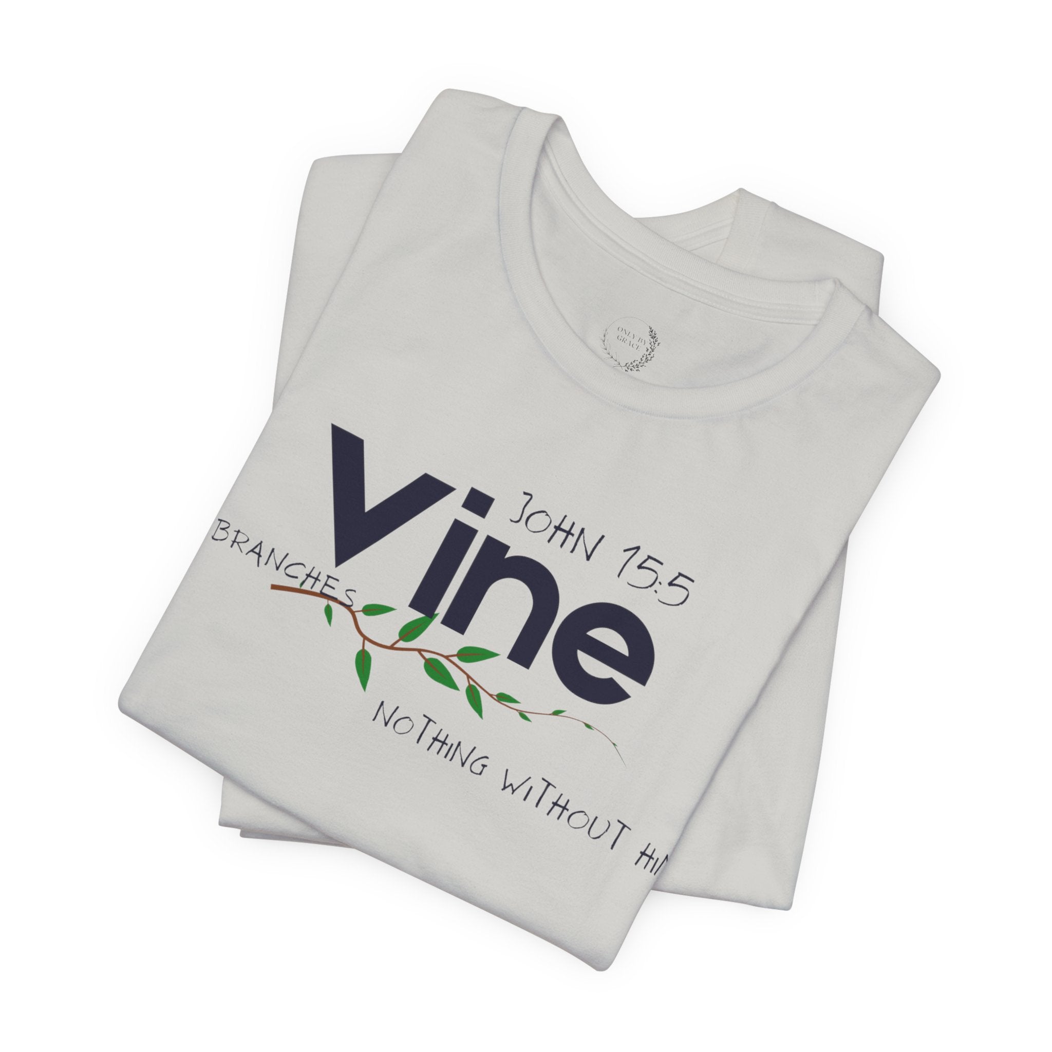 Vine typography tee T-Shirt | botanical vine script graphic