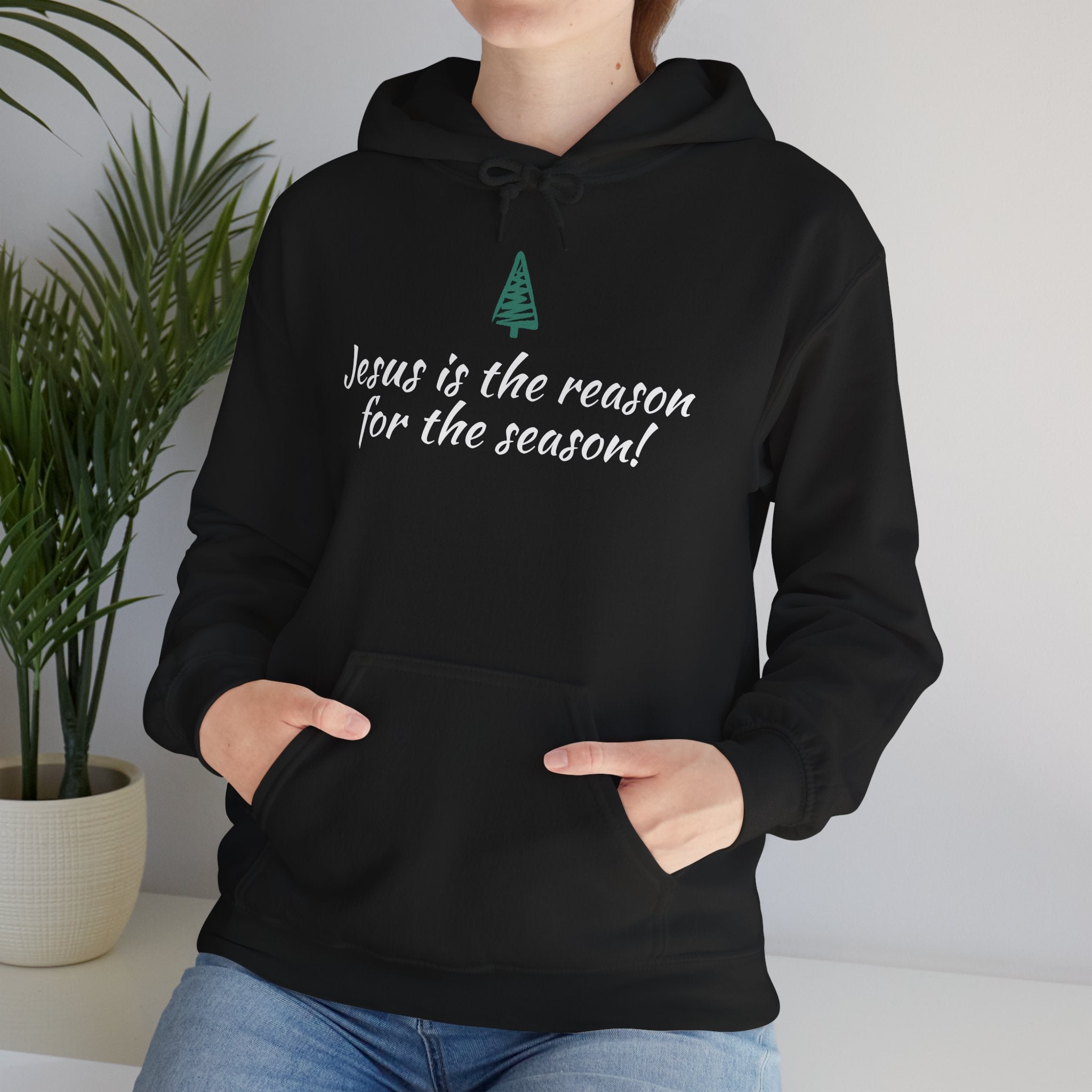 Jesus Is the Reason for the Season Hoodie — Christian Christmas Pullover