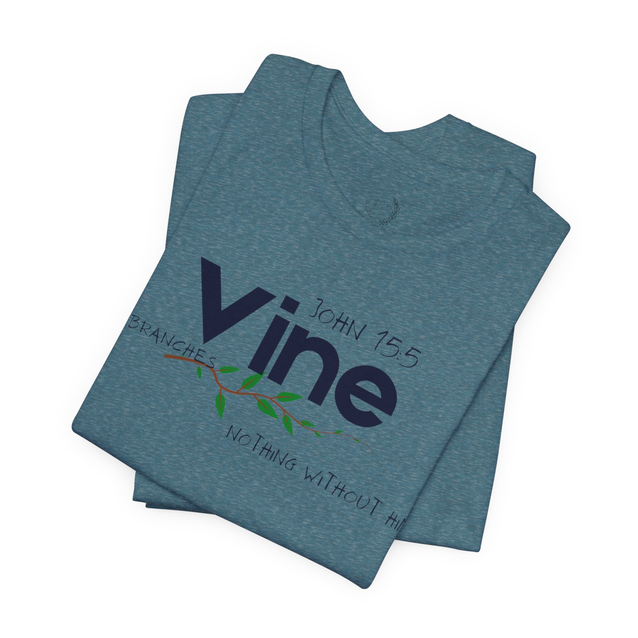 Vine typography tee T-Shirt | botanical vine script graphic