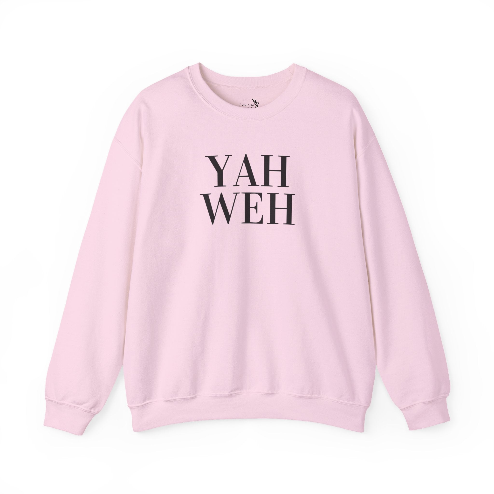 YAHWEH Minimalist Typography Sweatshirt | Religious Faith Crewneck