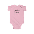 Infant Bodysuit — "Jesus + Me No Plan B" Christian Baby Onesie