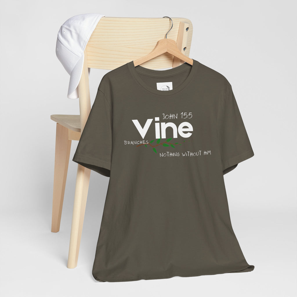 Vine typography tee T-Shirt | botanical vine script graphic