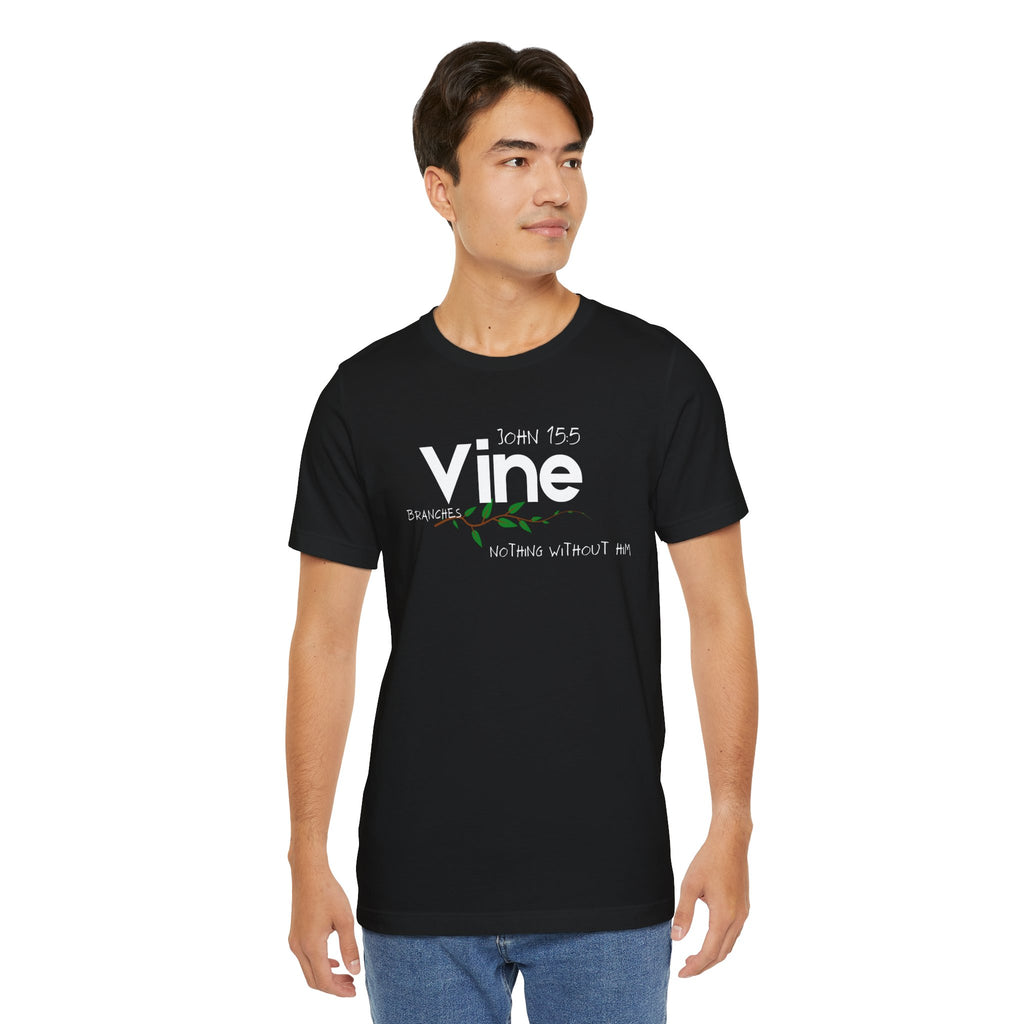 Vine typography tee T-Shirt | botanical vine script graphic