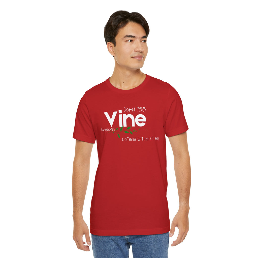 Vine typography tee T-Shirt | botanical vine script graphic