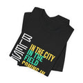 Blessed vertical text T-Shirt | In the city, in the field, coming in, going out