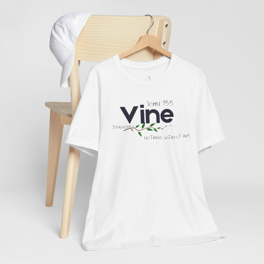 Vine typography tee T-Shirt | botanical vine script graphic