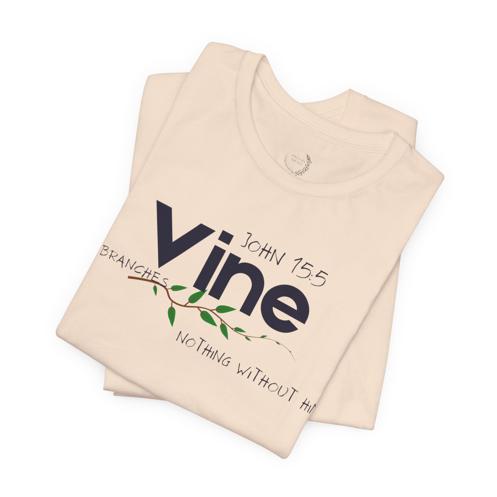 Vine typography tee T-Shirt | botanical vine script graphic