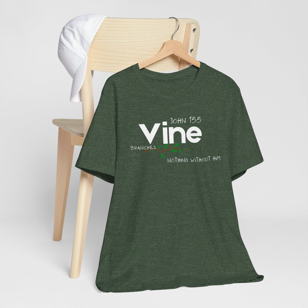 Vine typography tee T-Shirt | botanical vine script graphic