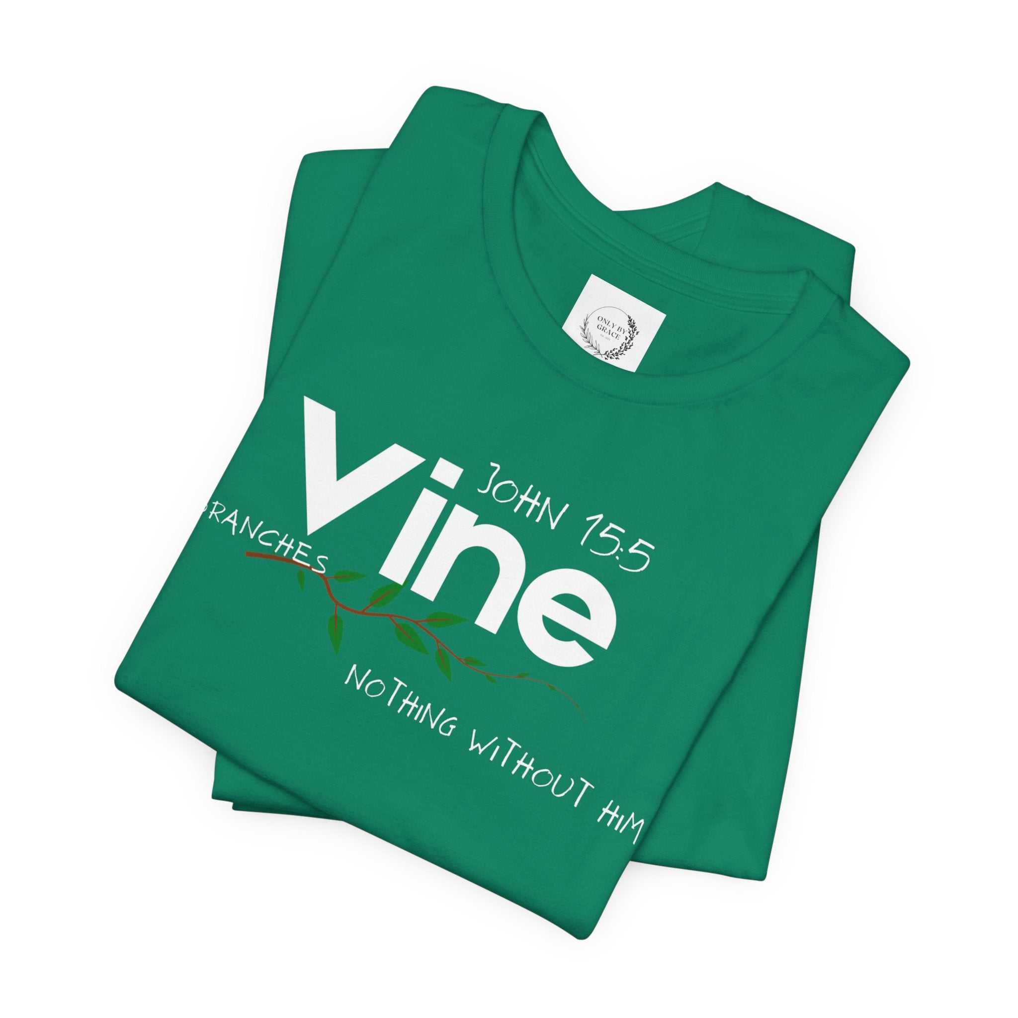 Vine typography tee T-Shirt | botanical vine script graphic