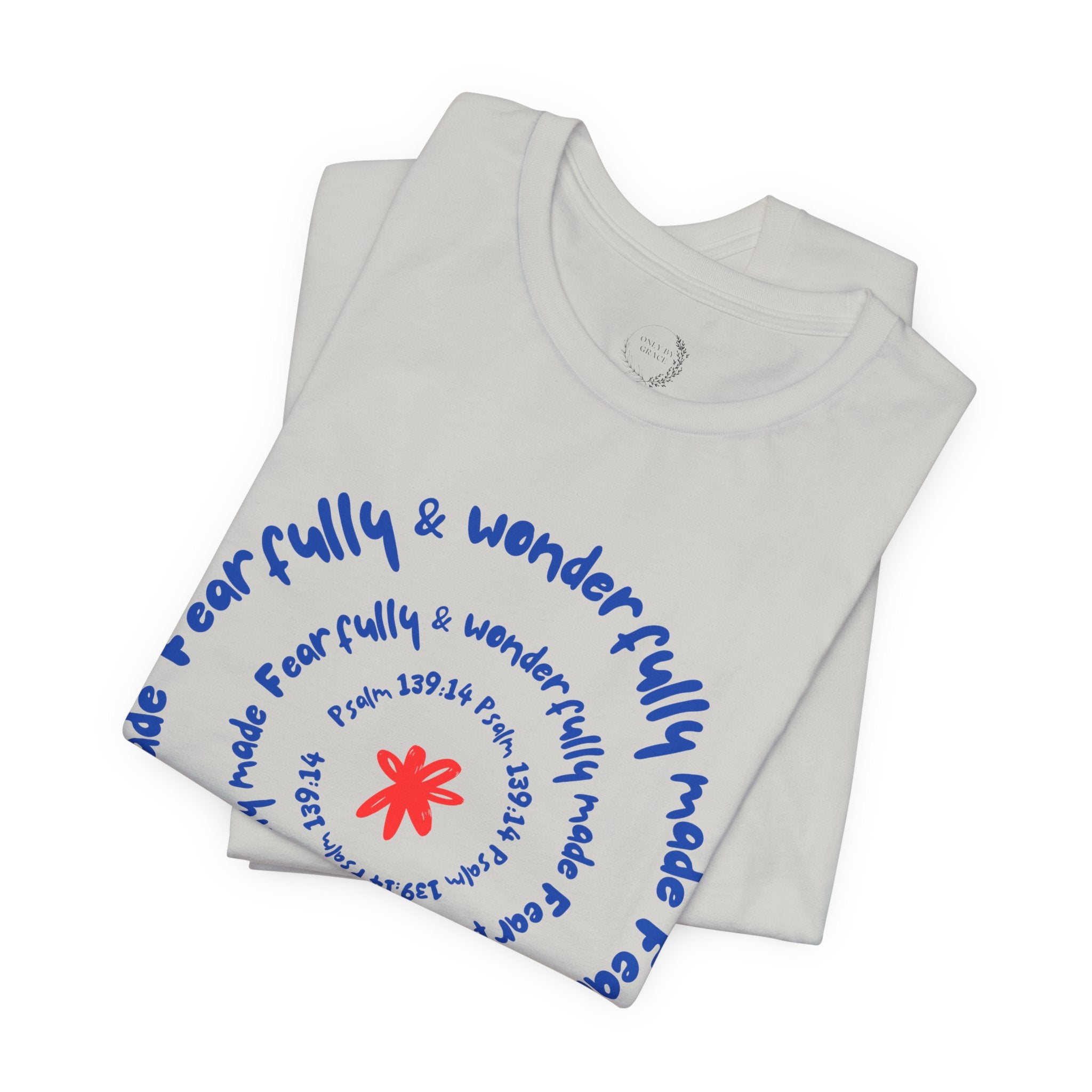 T-Shirt — 'Fearfully & Wonderfully Made' Spiral Design