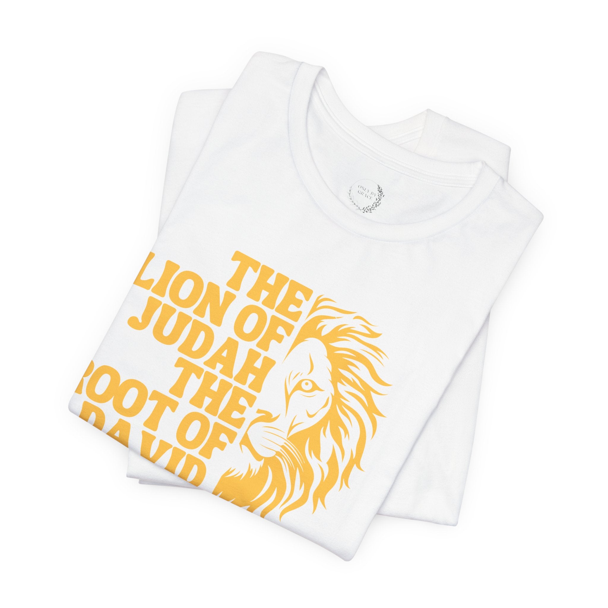 Lion of Judah T‑Shirt — "The Lion of Judah The Root of David Has Triumphed" Christian Graphic Tee