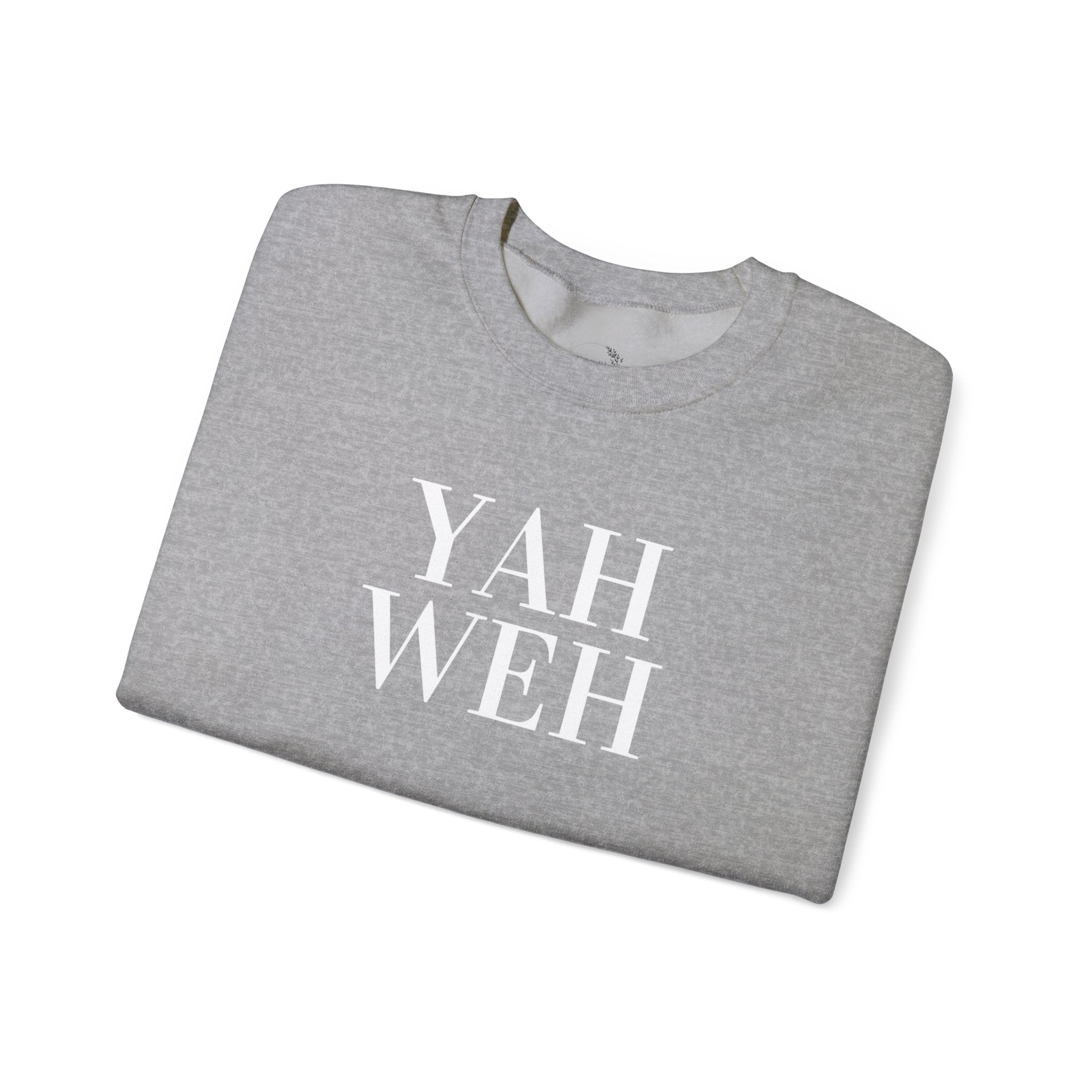 YAHWEH Minimalist Typography Sweatshirt | Religious Faith Crewneck