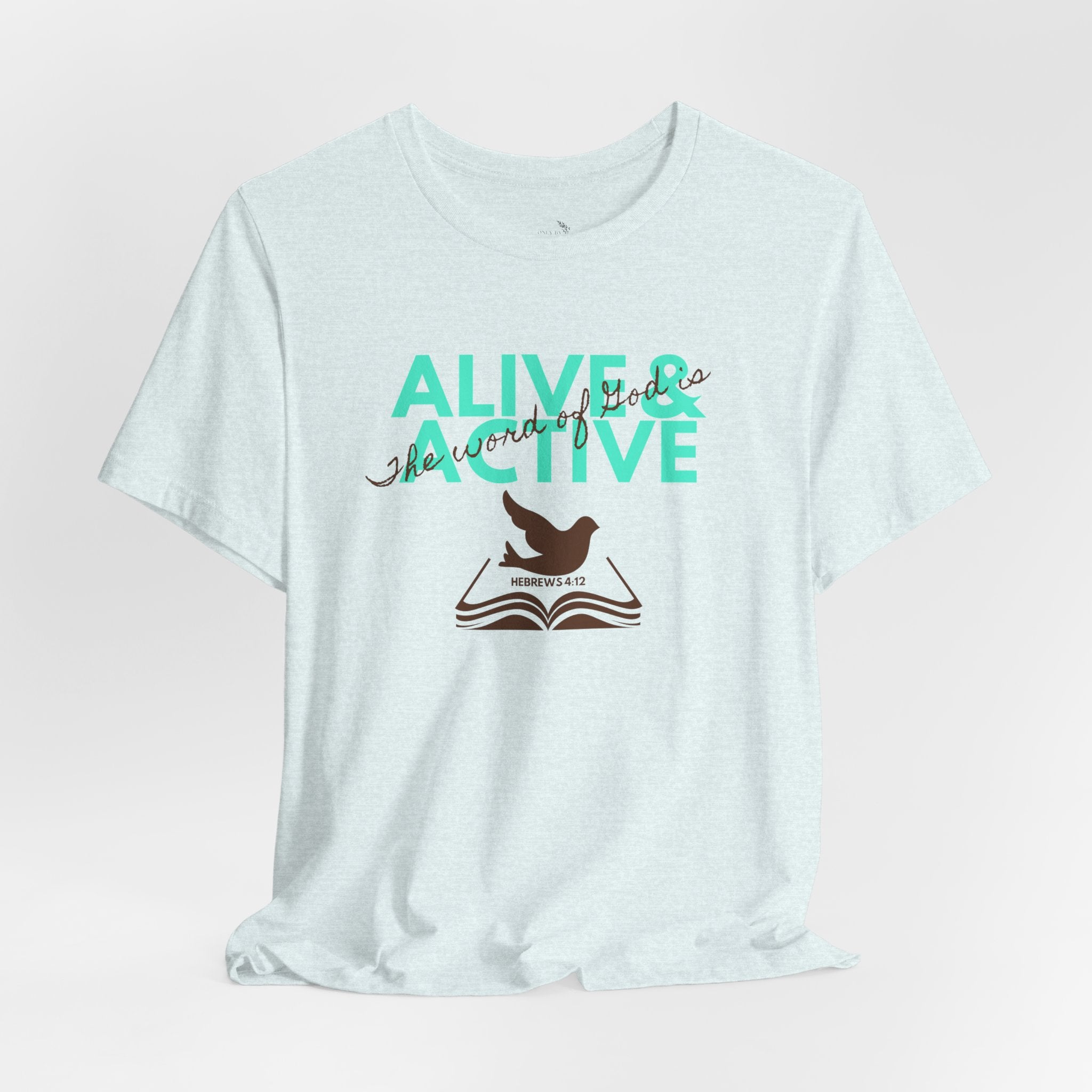 Alive & Active sword wings T-Shirt | Hebrews 4:12 scripture design