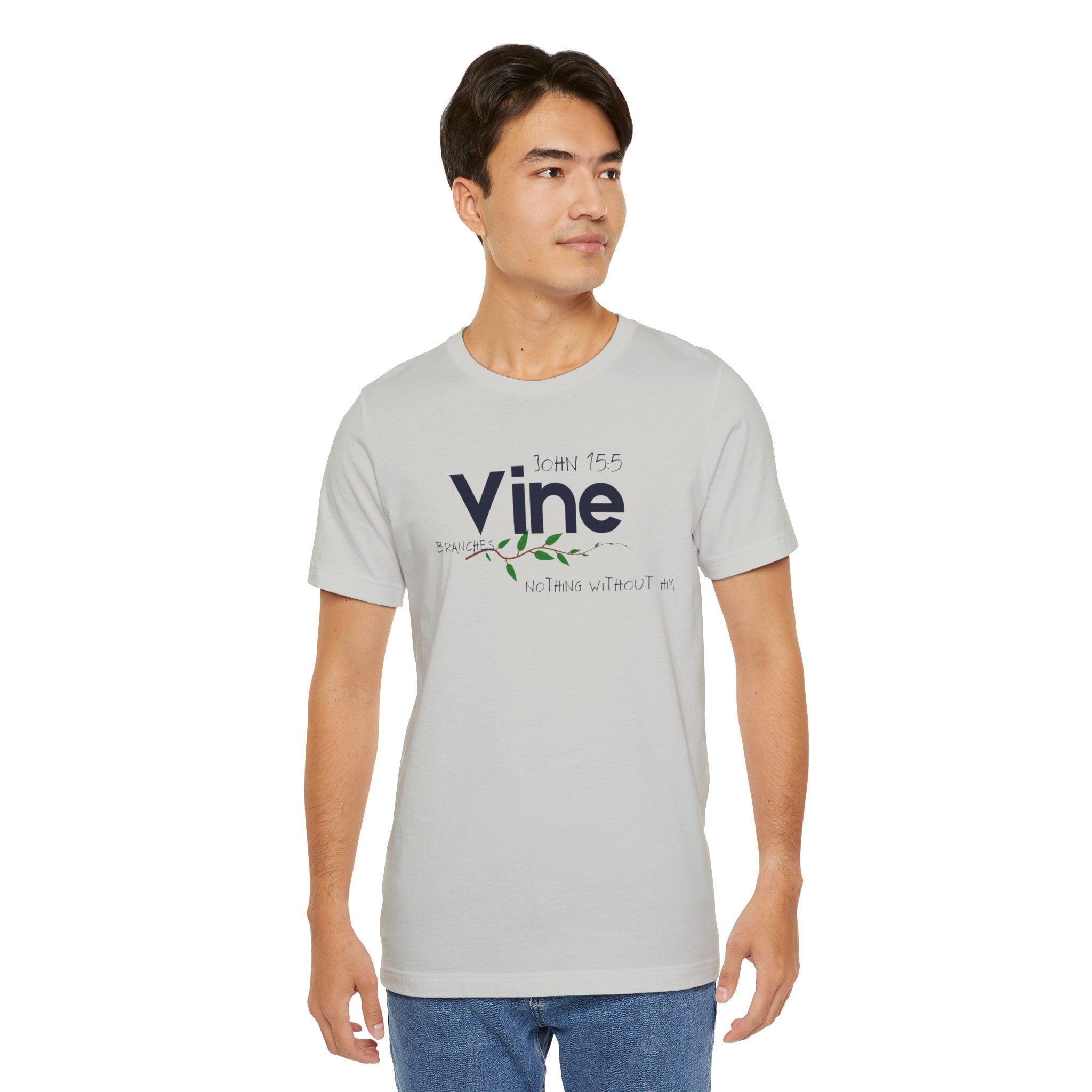 Vine typography tee T-Shirt | botanical vine script graphic